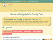 Tablet Screenshot of kidsbestdentistnyc.com